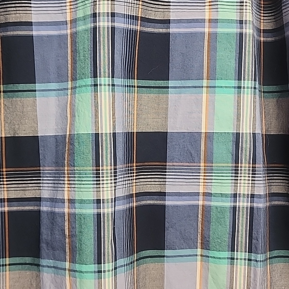 Wrangler Retro Vintage Equestrian Western Snap Button-Down Blue Plaid Shirt Sz L - Picture 5 of 9
